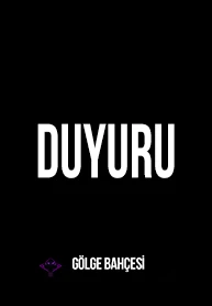 Duyuru.